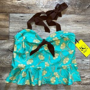NWT unique vintage x SMILEY Halter Top